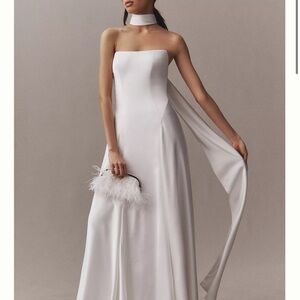 Jenny Yoo Strapless White Gown